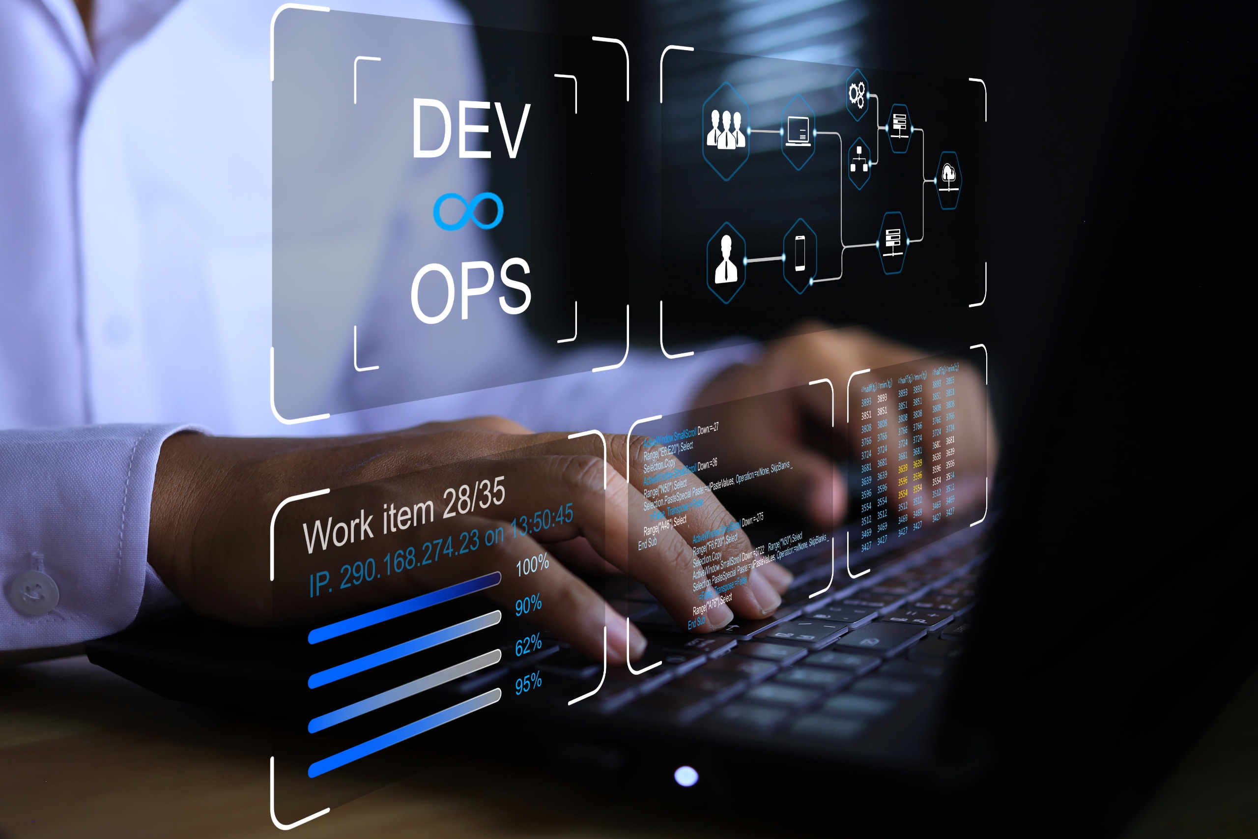 Abstract DevOps image